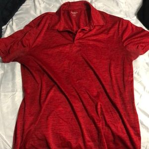 Red active shirt